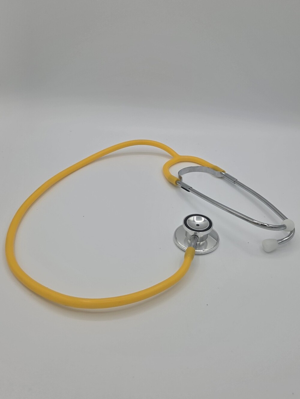 Yellow Acoustic Stethoscope Single Head Diaphragm Not For Meddical Use